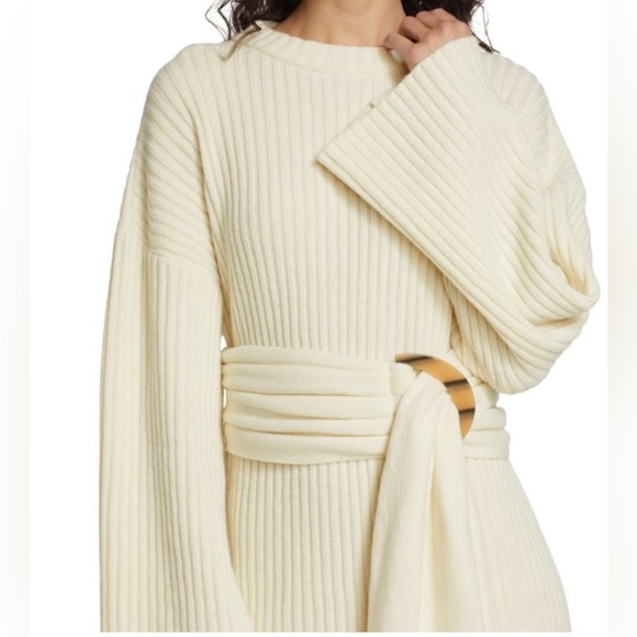 PIECE OF WHITE
Caitlin Belted Knit Mini Dress - Picture 6 of 10